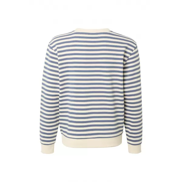  Dětská mikina URBAN CLASSICS UCK6135 WHITE SAND/VINAGE BLUE 