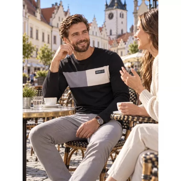  Tricou pentru bărbați ALTISPORT IVAS NEGRU 