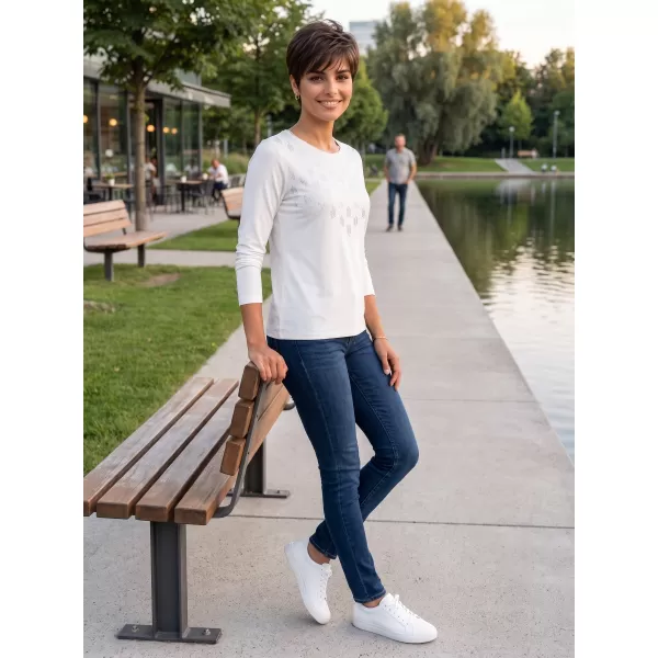  Tricou de damă ALTISPORT IDIARA ALB 