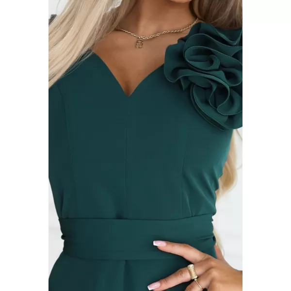  Rochie NUMOCO 669-1 VERDEAȚĂ DE STICLĂ 