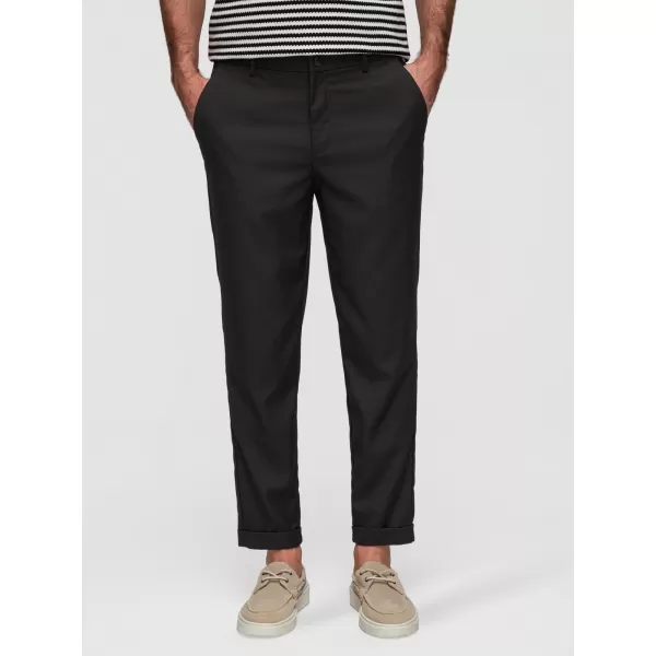  Pantaloni chino pentru bărbați OMBRE P1525 NEGRU 