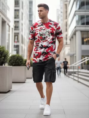 Tricou pentru bărbați DSTREET NX2003R-RW-M ROŞU