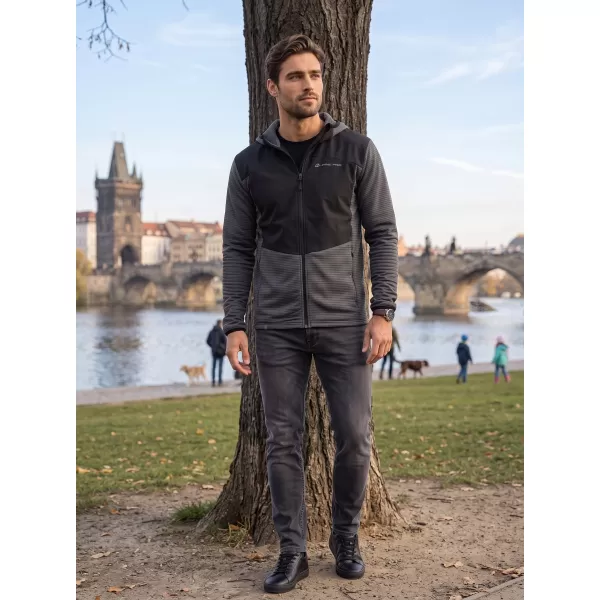  Hanorac sport ultraușor pentru bărbați ALPINE PRO ZOLL NEGRU 