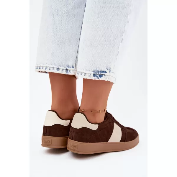  Adidași de damă BIG STAR SHOES UU274008 MARO/BEJ 