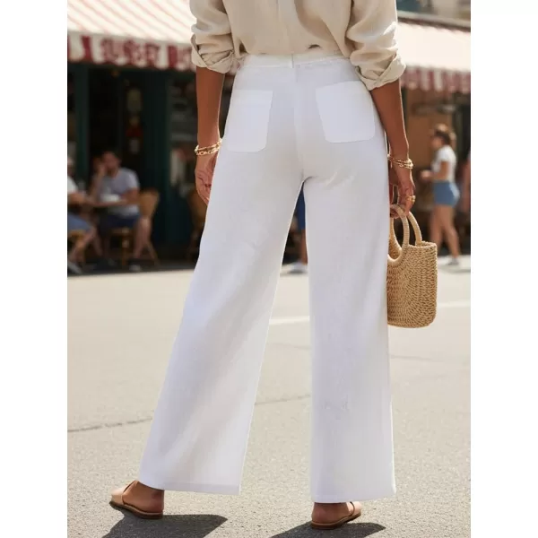  Pantaloni de dama DSTREET UY3078 ALB 