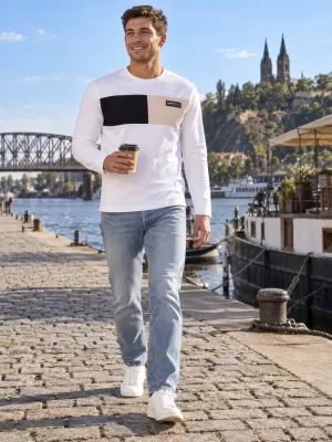 Tricou pentru bărbați ALTISPORT IVAS ALB