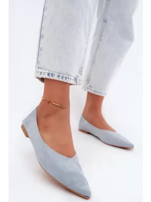 Pantofi de balet pentru femei BOTO JH597 ALBASTRU