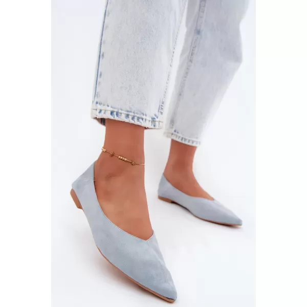  Pantofi de balet pentru femei BOTO JH597 ALBASTRU 