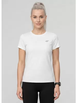 Tricou pentru femei 4F WMM00TTSHF3306 ALB