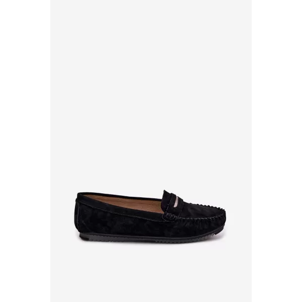  Mocasini de dama S.BARSKI LR61-7029 NEGRU 