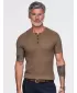 Tricou pentru bărbați OMBRE OM-TSCT-0304 MARO DESCHIS