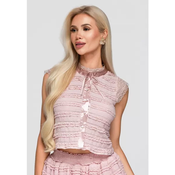  Bluza de dama OMBRE OW-TS-E0066 ROZ 