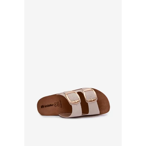  Papuci de damă INBLU CP000061 BEJ 