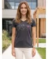 Cămașă de exterior pentru femei ALPINE PRO GREMA 3 VARIANTA NEAGRA PC