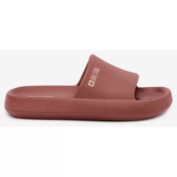 Papuci de damă BIG STAR SHOES UU274088 NUANȚE DE ROȘU 