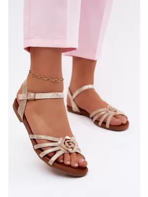 Sandale de dama S.BARSKI KV61-6056 AUR DESCHIS