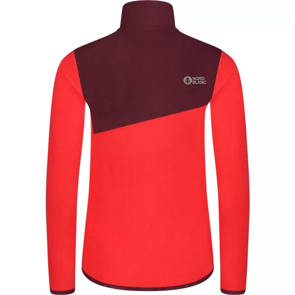 Hanorac ușor de damă din fleece NORDBLANC BEECH NBSFL8375 ROŞU 