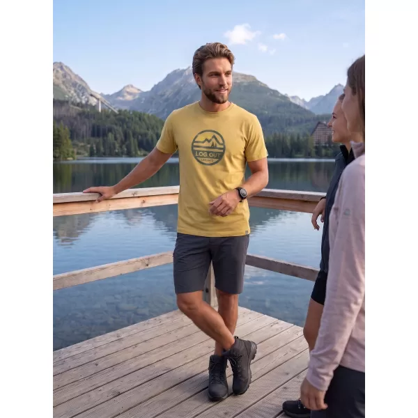  Tricou pentru bărbați ALPINE PRO TERMES 4 VARIANTA DE PC DE SUD MOSS 