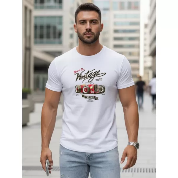 Tricou pentru bărbați DSTREET NX5094R-WH ALB 