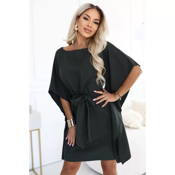  Rochie NUMOCO SOFIA 287-46 KAKI ÎNCHIS 