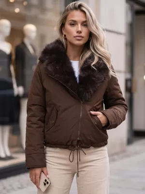 Geaca de dama DSTREET TY6071 CARAMEL