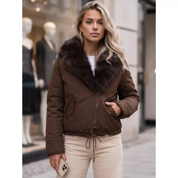  Geaca de dama DSTREET TY6071 CARAMEL 