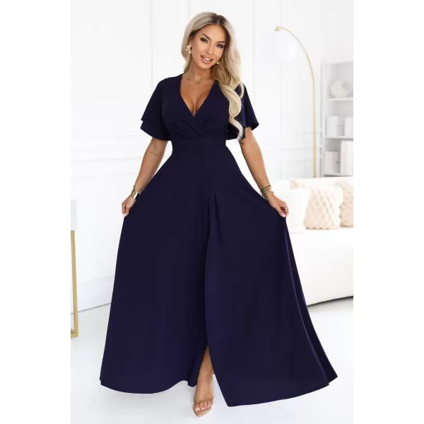 Rochie NUMOCO 581-9 ALBASTRU ÎNCHIS 