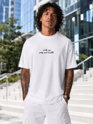 Tricou pentru bărbați DSTREET NX4008R-WH-O ALB