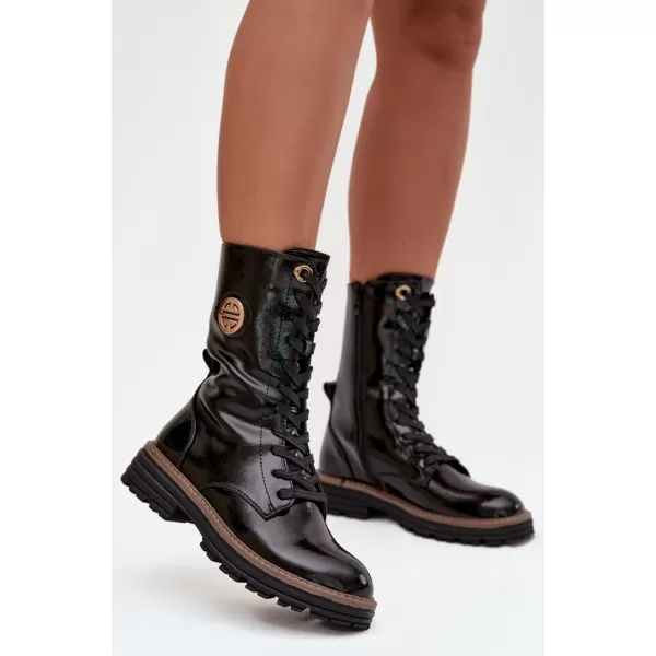  Pantofi de dama BOTO ASA259-10 NEGRU LUCIOS 