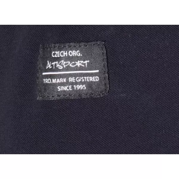  Tricou pentru bărbați cu guler ALTISPORT NP/ALMST90601 OPAL NEGRU 