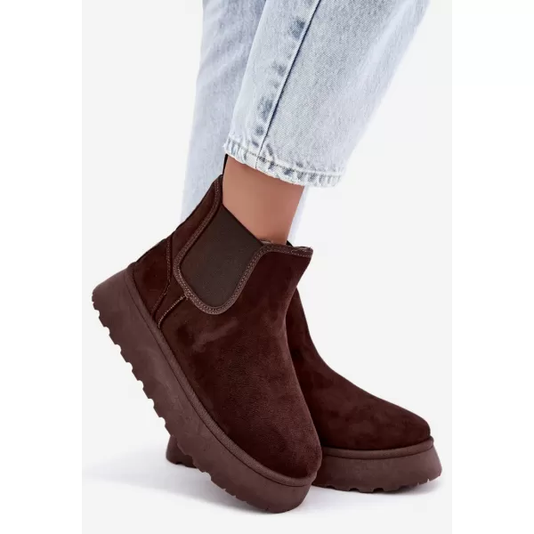  Pantofi de dama BIG STAR SHOES UU274174 UMBRE MARO/BEJ 