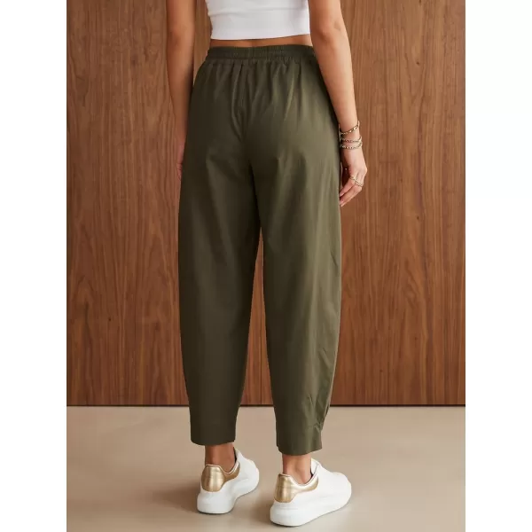  Pantaloni de dama DSTREET UY3167 MĂSLINE 