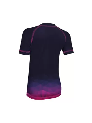 Tricou funcțional pentru copii cu mâneci scurte WAMU MOZAIKA VIOLET ÎNCHIS