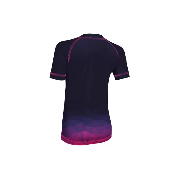  Tricou funcțional pentru copii cu mâneci scurte WAMU MOZAIKA VIOLET ÎNCHIS 