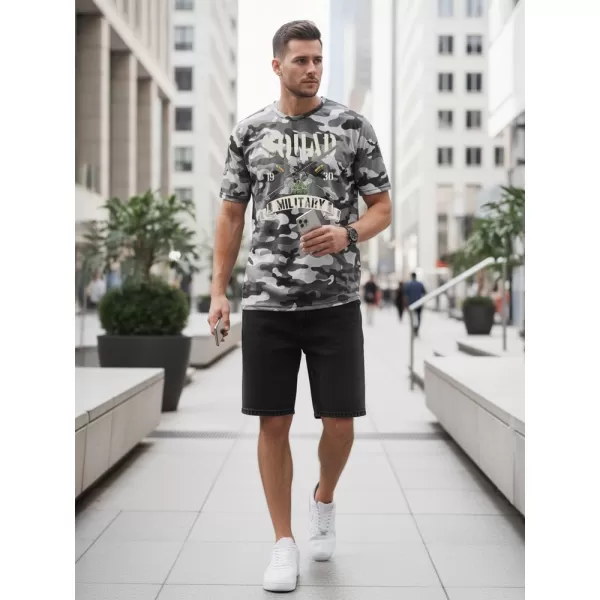  Tricou pentru bărbați DSTREET NX2005R-SL-M GRI DESCHIS 