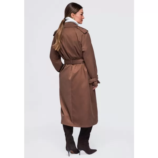  Palton de damă OMBRE OW-COLC-0121 MARO 
