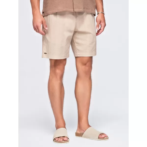  Pantaloni scurți pentru bărbați OMBRE OM-SRCS-0209 MARO DESCHIS 