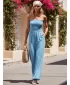 Rochie DSTREET EY2651 ALBASTRU DESCHIS