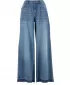 Pantaloni de dama URBAN CLASSICS TB7712 ALBASTRU MEDIU PROFUND SPĂLAT
