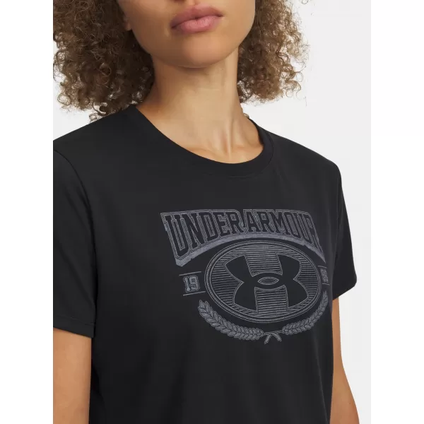  Tricou de damă UNDER ARMOUR W VARSITY SS 6010592-001 NEGRU 