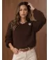 Pulover de dama DSTREET MY2627 MARO