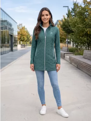 Palton hibrid de damă ALTISPORT IRYSA VERDE ÎNCHIS