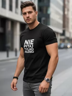 Tricou pentru bărbați DSTREET NX0113R-BK NEGRU