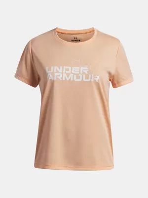 Tricou fetita UNDER ARMOUR TECH TWIST WDMK LOGO SS 6007134-870 PORTOCALE