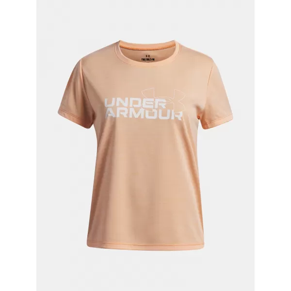  Tricou fetita UNDER ARMOUR TECH TWIST WDMK LOGO SS 6007134-870 PORTOCALE 