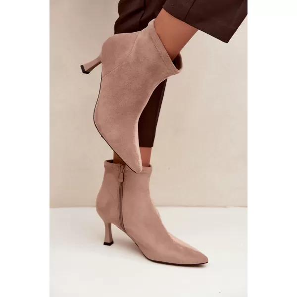  Botine de dama BOTO 7107 BEJ 