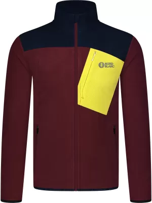Hanorac ușor pentru bărbați din fleece NORDBLANC CRACKLE NBSFM8373 BURGUNDIA