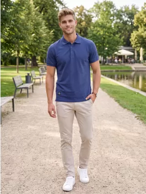 Tricou pentru bărbați cu guler ALTISPORT NP/ALMST90601 OBICEIURI