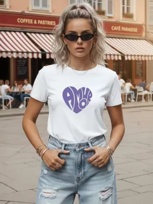 Tricou pentru femei DSTREET NX8055RY-WH ALB