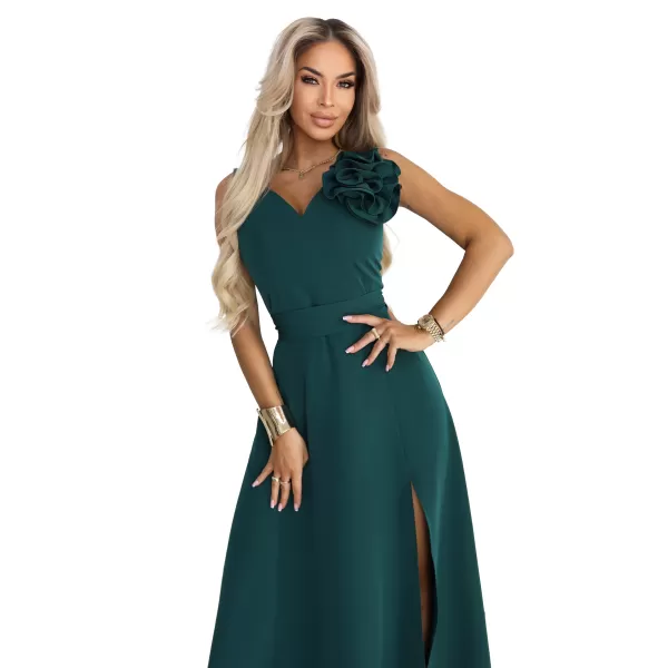  Rochie NUMOCO 669-1 VERDEAȚĂ DE STICLĂ 